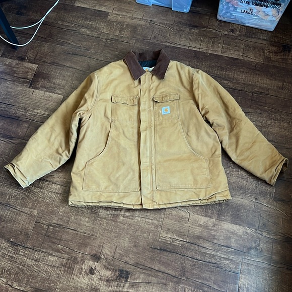 Carhartt loose fit firm duck insulated traditional coat jacket 3 warmest rating - Picture 5 of 13